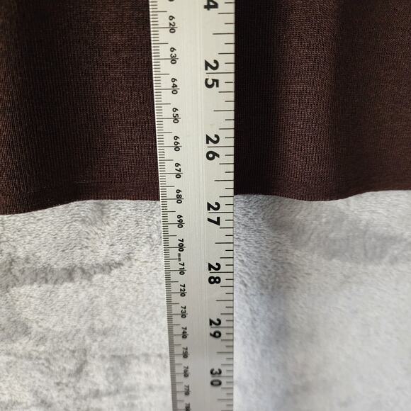 Exclusively Misook Cardigan Sweater Womens XL Cocoa Brown Burnt Orange Vintage - Picture 6 of 6